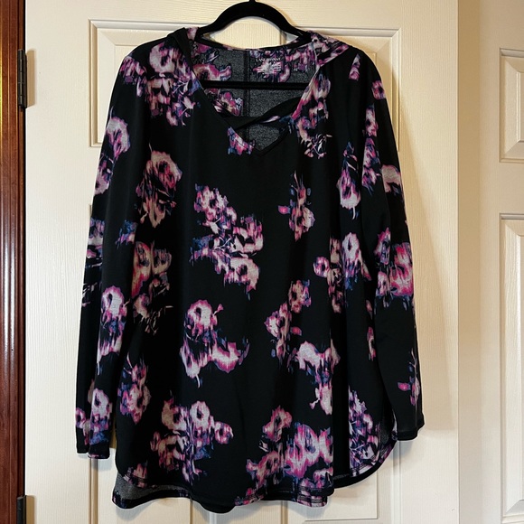 Lane Bryant Floral long sleeve hoodie size 18/20